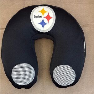 Steelers Black Travel Neck Pillow